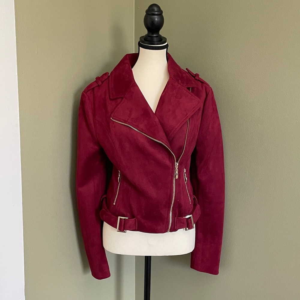 Maroon Suede Jacket